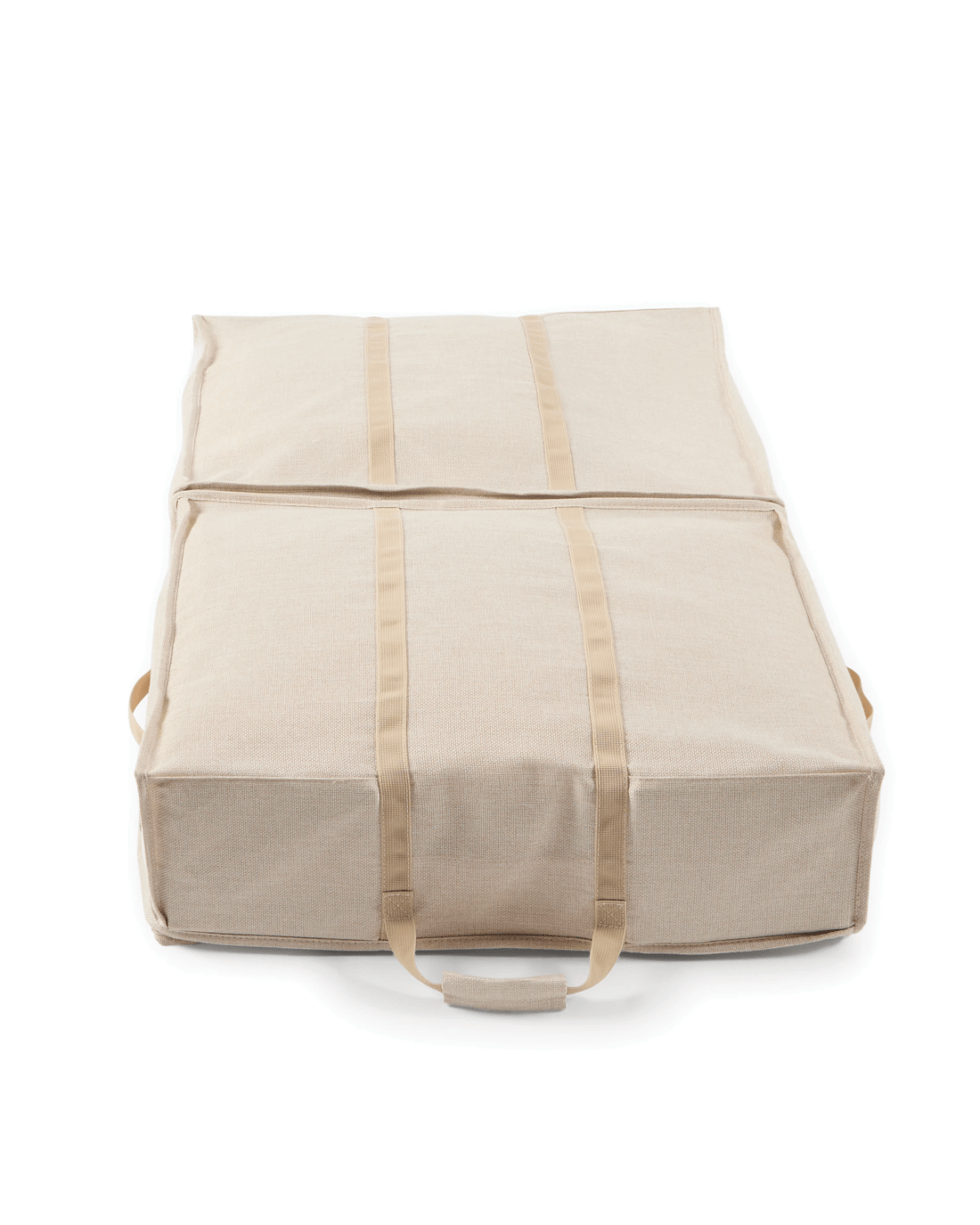 Linen Look 2 Section Large Storage Bag