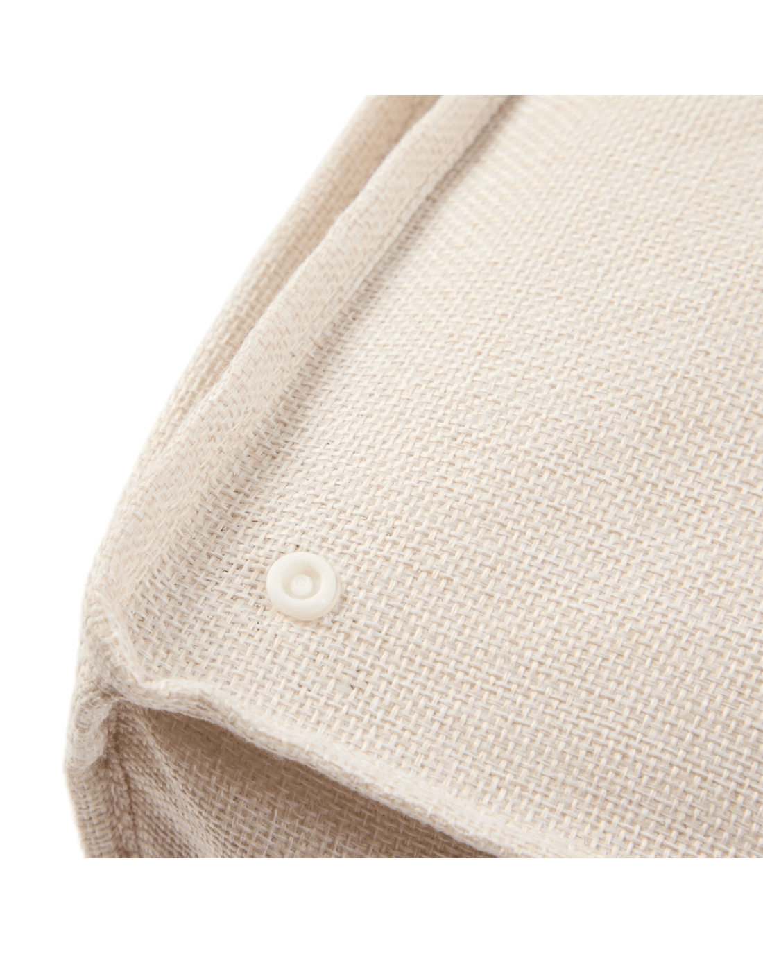 Linen Look 2 Section Large Storage Bag