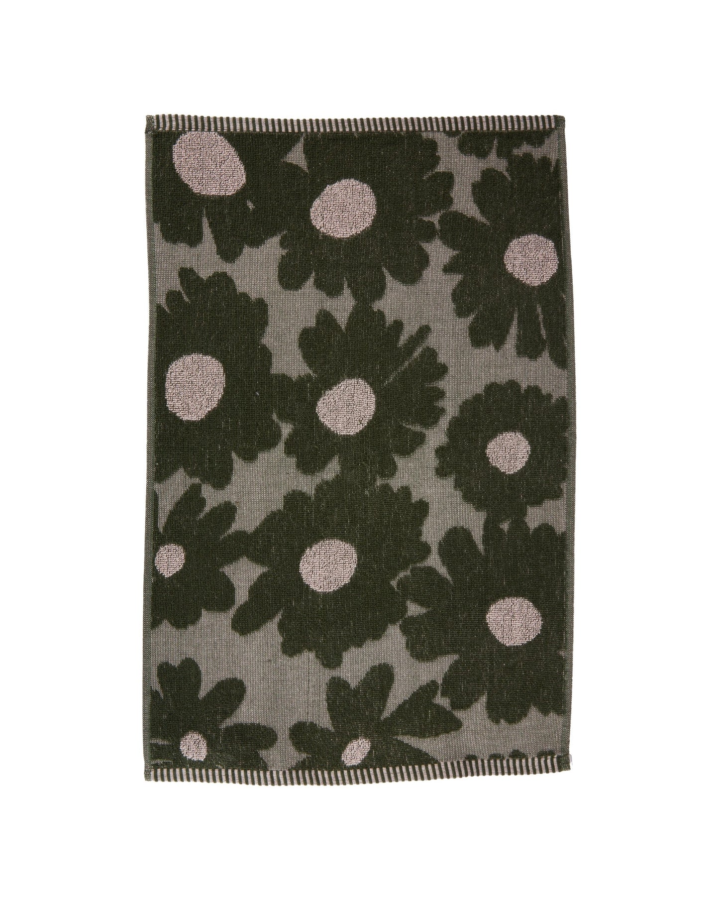 4 Pack Green Floral Terry Tea Towels